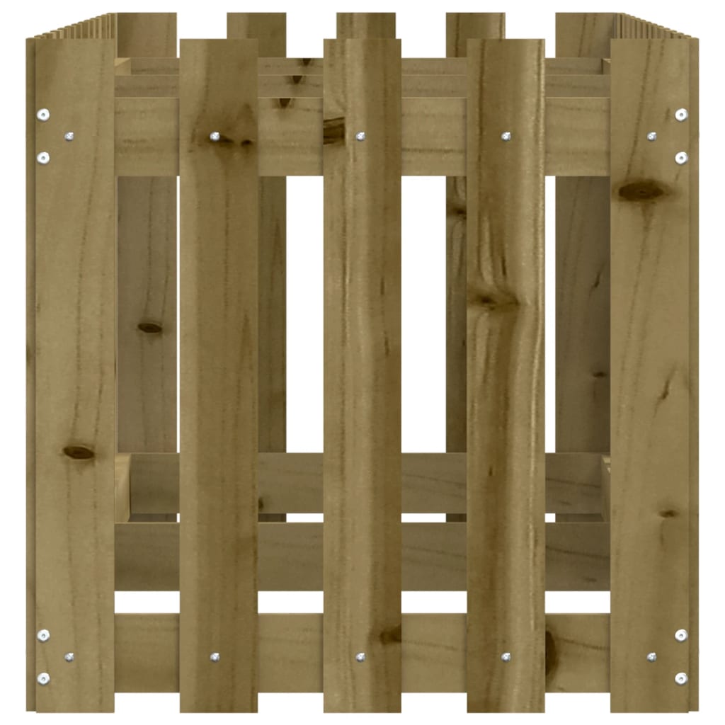 Pat înălțat grădină design gard 150x50x50 cm lemn impregnat pin
