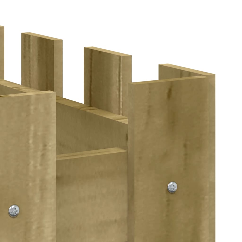 Pat înălțat grădină design gard 150x50x50 cm lemn impregnat pin