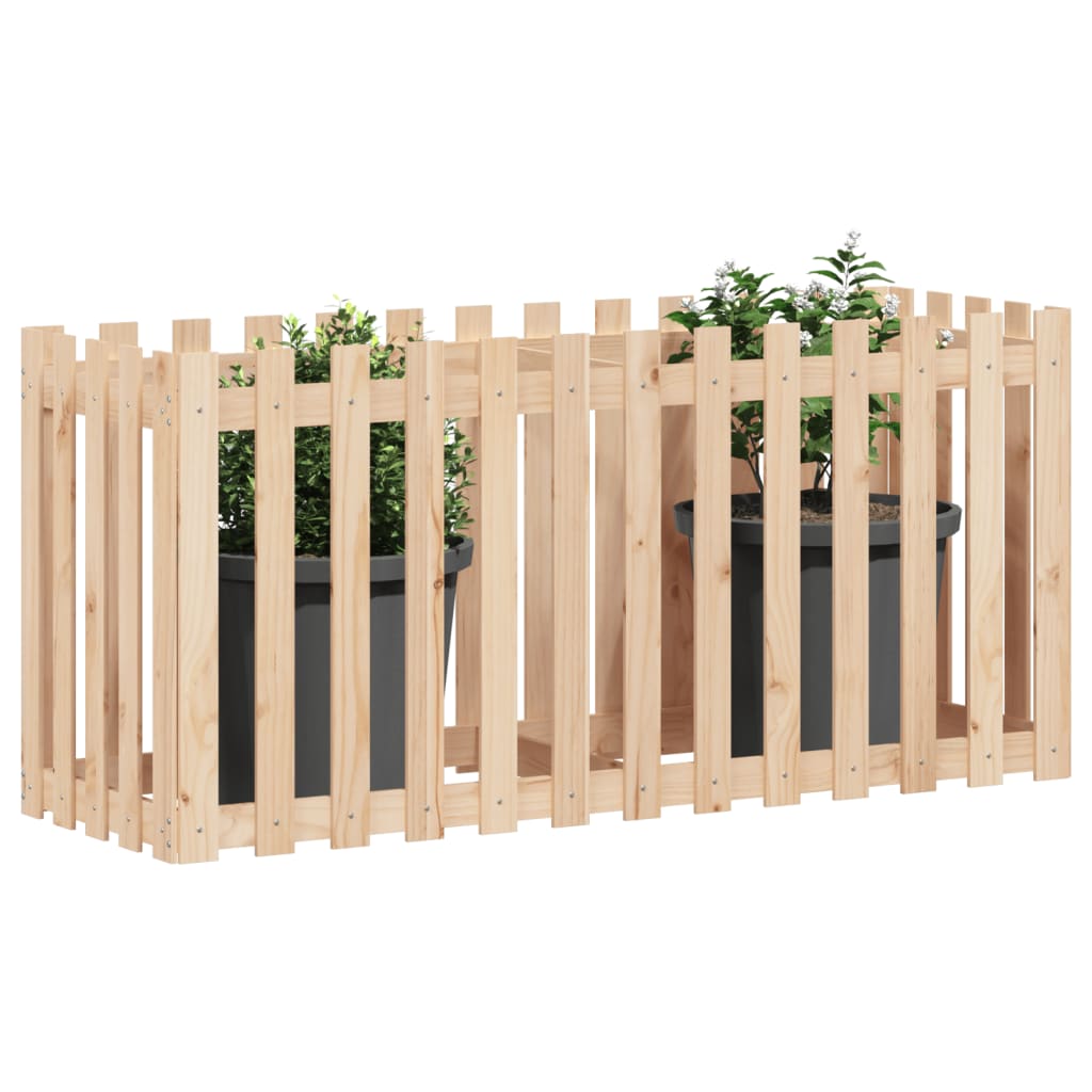 Pat înălțat grădină design gard 150x50x70 cm lemn impregnat pin