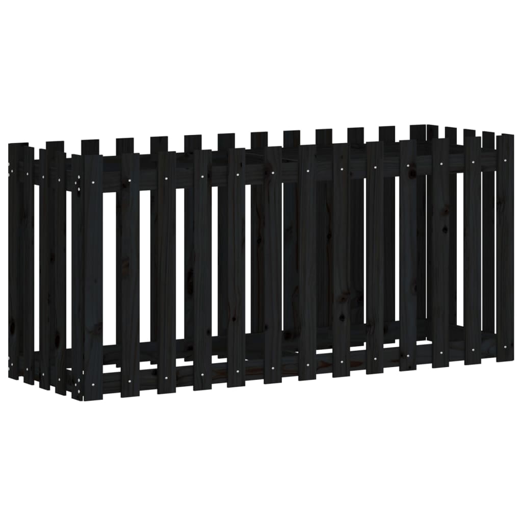 Pat înălțat grădină design gard 150x50x70 cm lemn de pin tratat