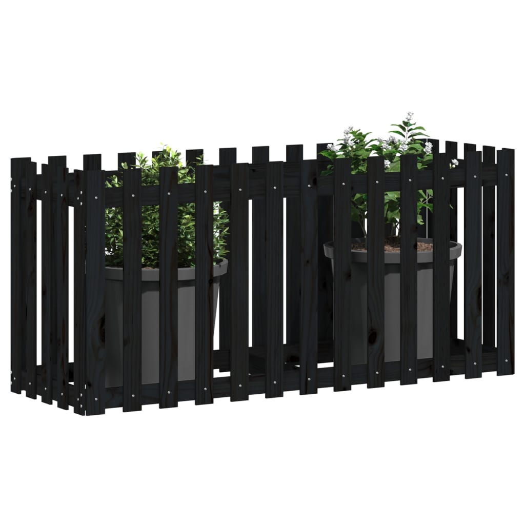 Pat înălțat grădină design gard 150x50x70 cm lemn de pin tratat