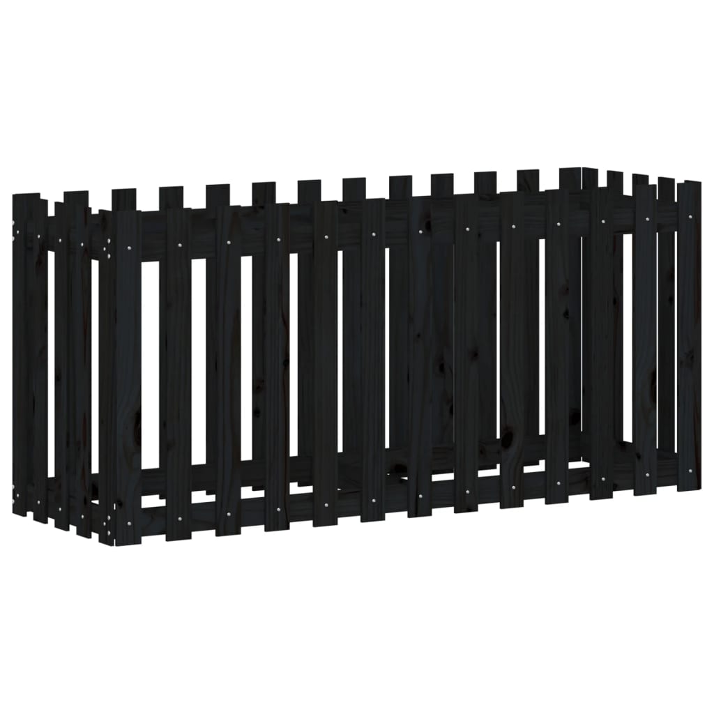Pat înălțat grădină design gard 150x50x70 cm lemn de pin tratat