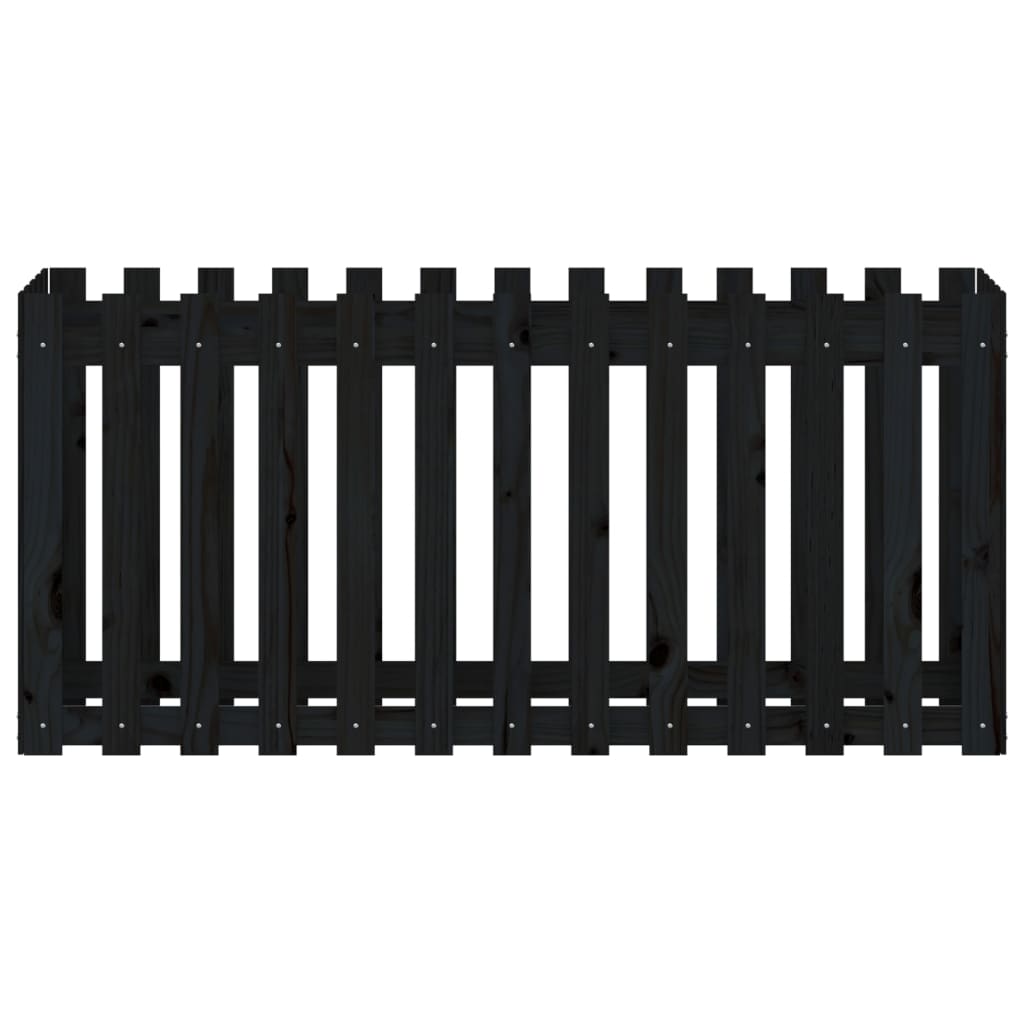 Pat înălțat grădină design gard 150x50x70 cm lemn de pin tratat