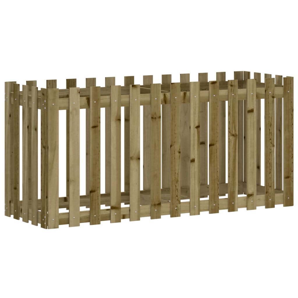 Pat înălțat grădină design gard 150x50x70 cm lemn impregnat pin