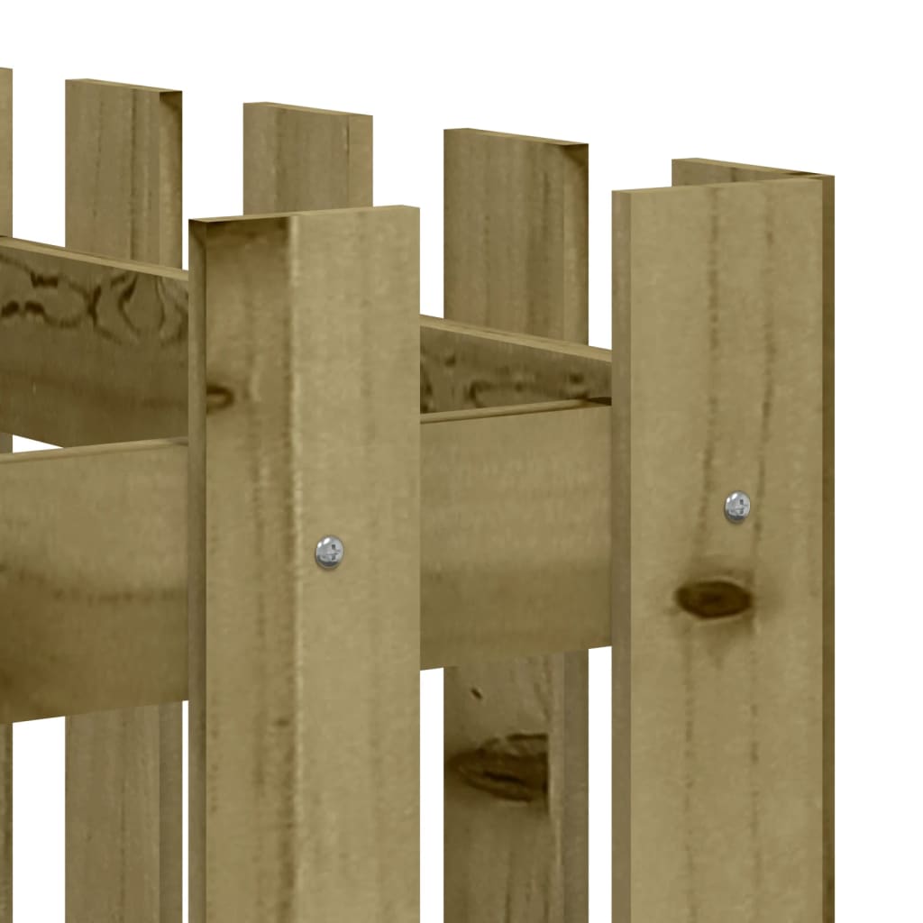 Pat înălțat grădină design gard 150x50x70 cm lemn impregnat pin