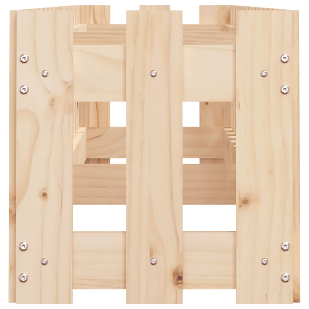 Pat înălțat grădină design gard 200x30x30 cm lemn de pin tratat