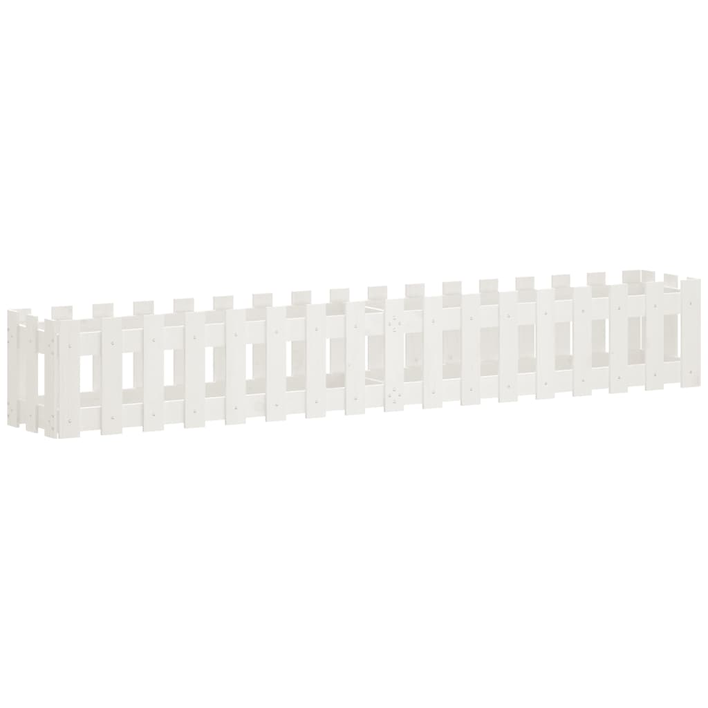 Pat înălțat grădină design gard 200x30x30 cm lemn impregnat pin