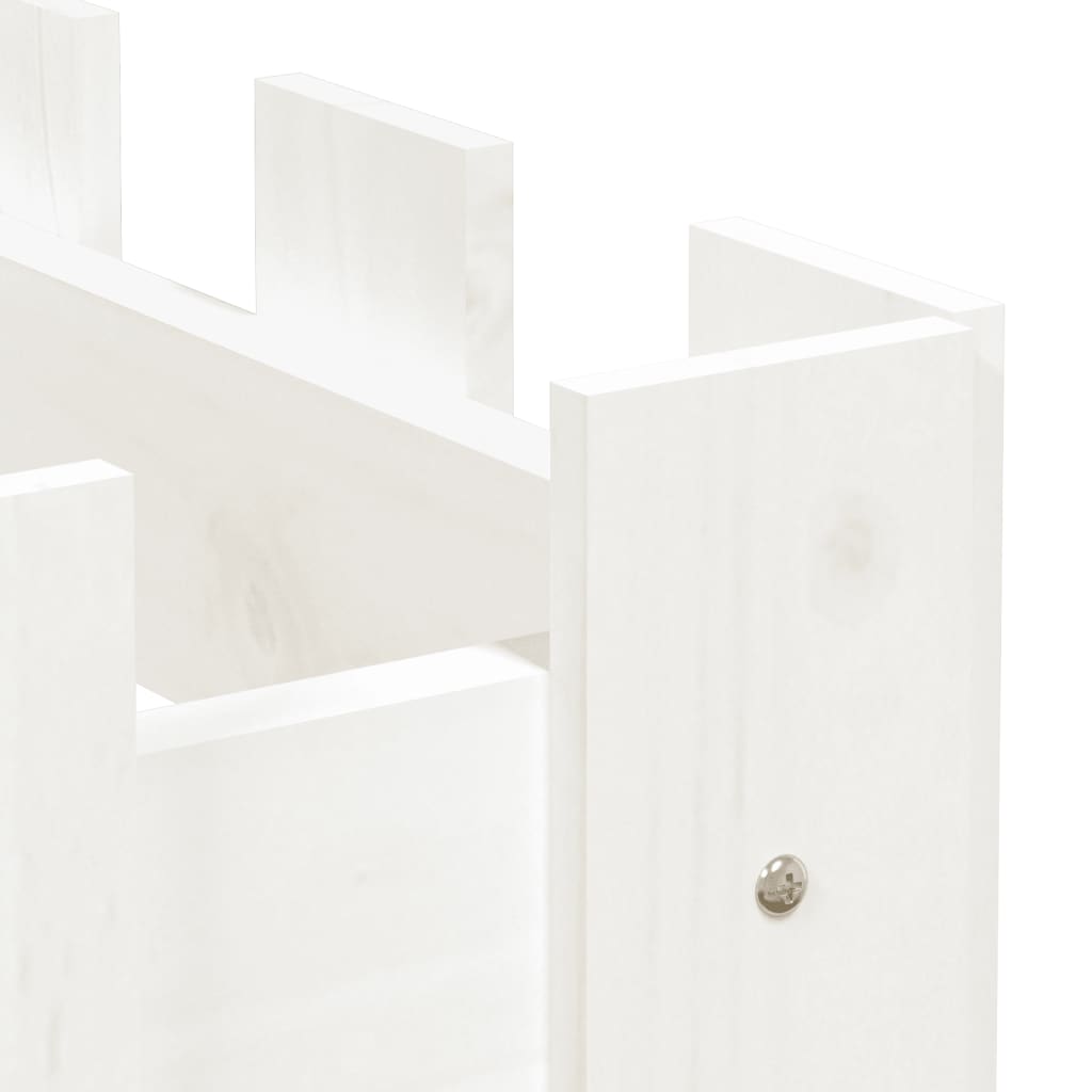 Pat înălțat grădină design gard 200x30x30 cm lemn impregnat pin