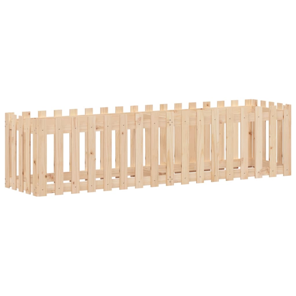 Pat înălțat grădină design gard 200x50x50 cm lemn impregnat pin