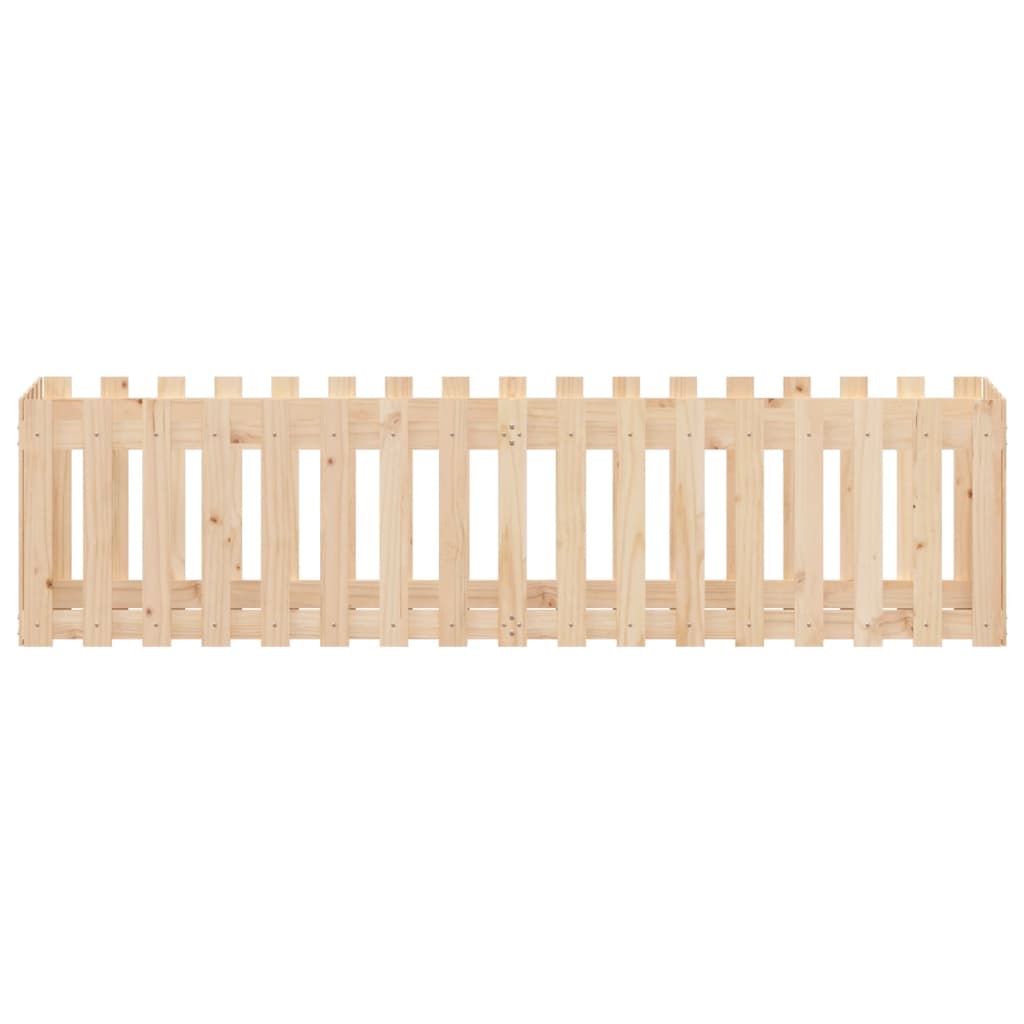 Pat înălțat grădină design gard 200x50x50 cm lemn impregnat pin