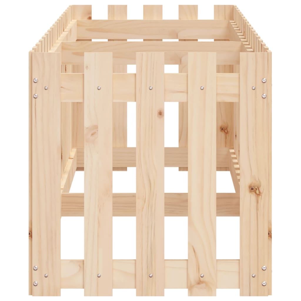 Pat înălțat grădină design gard 200x50x50 cm lemn impregnat pin