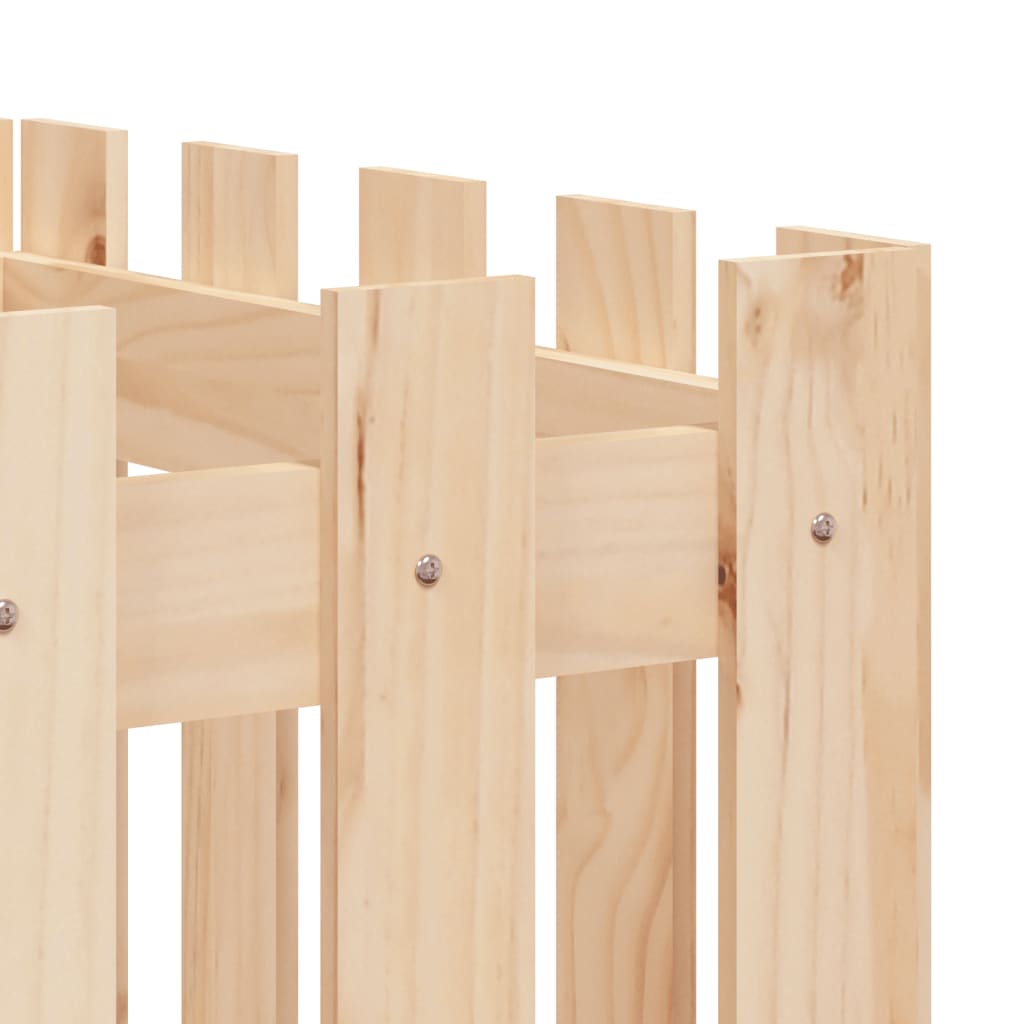 Pat înălțat grădină design gard 200x50x50 cm lemn impregnat pin