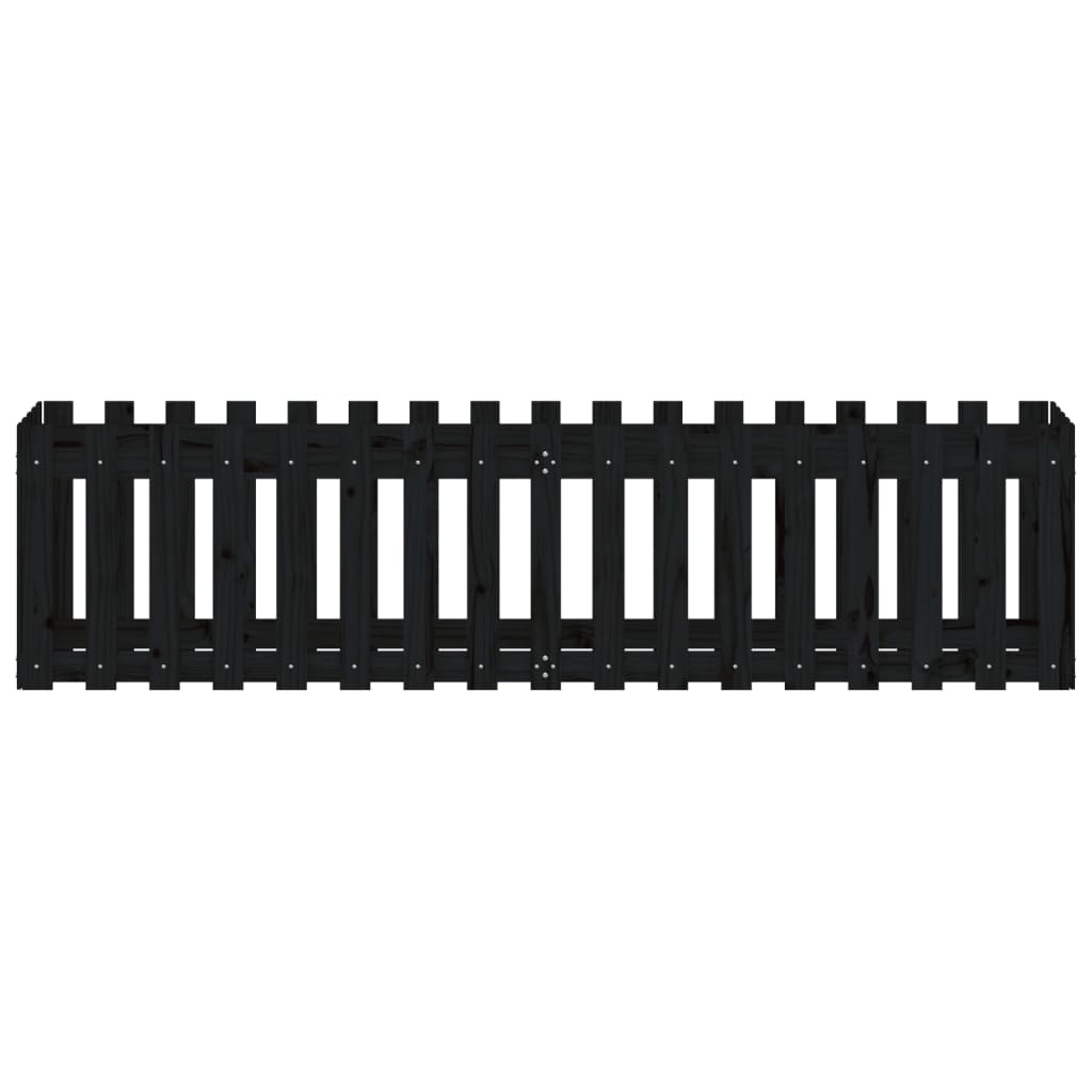 Pat înălțat grădină design gard 200x50x50 cm lemn impregnat pin