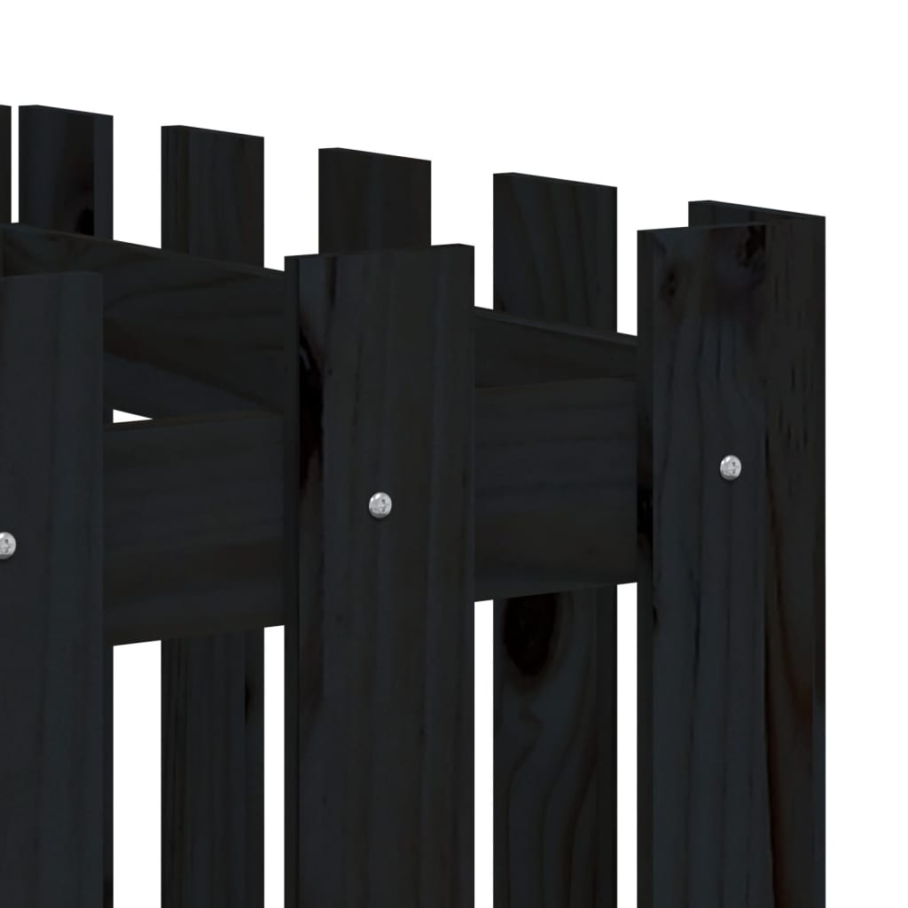 Pat înălțat grădină design gard 200x50x50 cm lemn impregnat pin