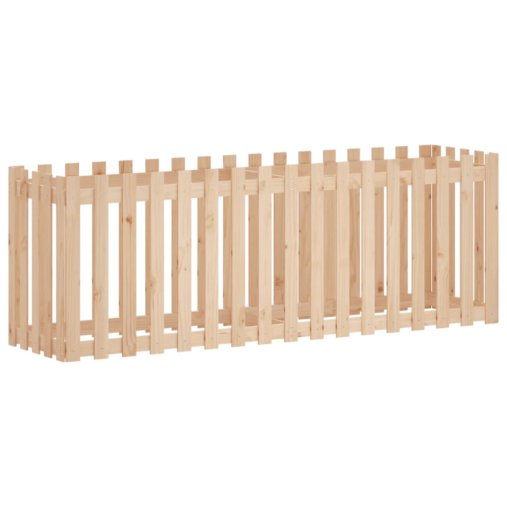 Pat înălțat grădină design gard 200x50x70 cm lemn impregnat pin