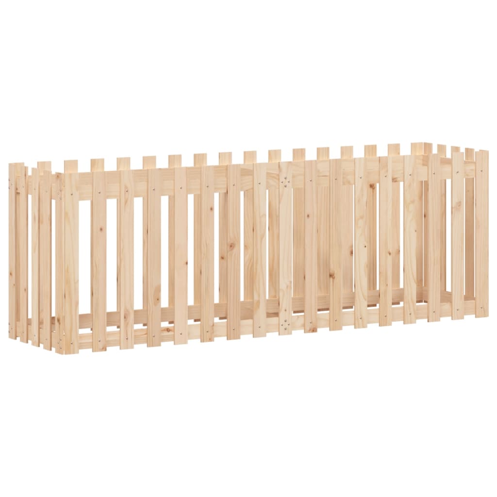 Pat înălțat grădină design gard 200x50x70 cm lemn impregnat pin