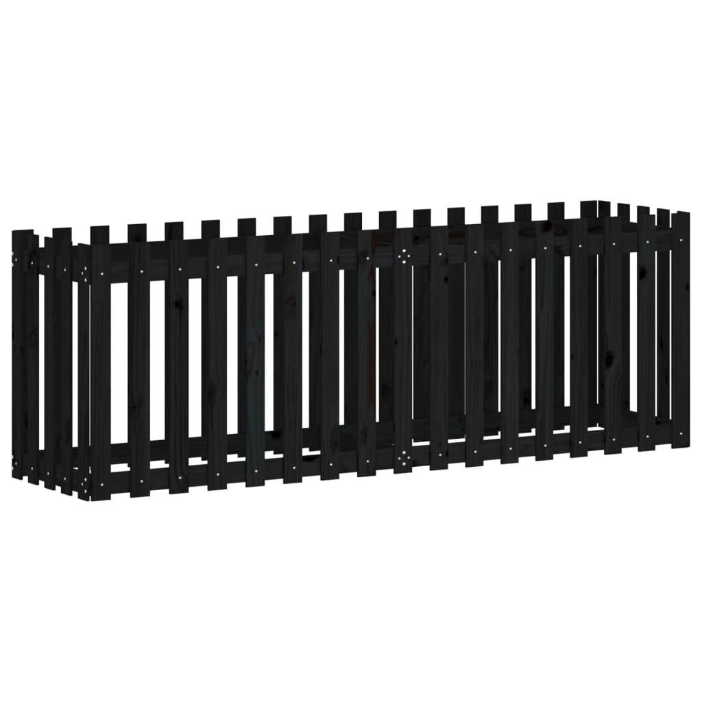 Pat înălțat grădină design gard 200x50x70 cm lemn impregnat pin