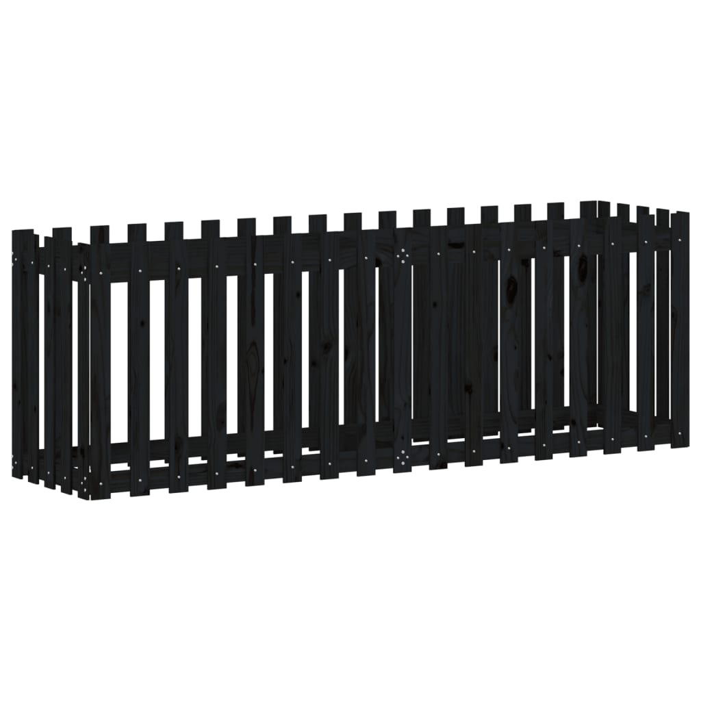 Pat înălțat grădină design gard 200x50x70 cm lemn impregnat pin