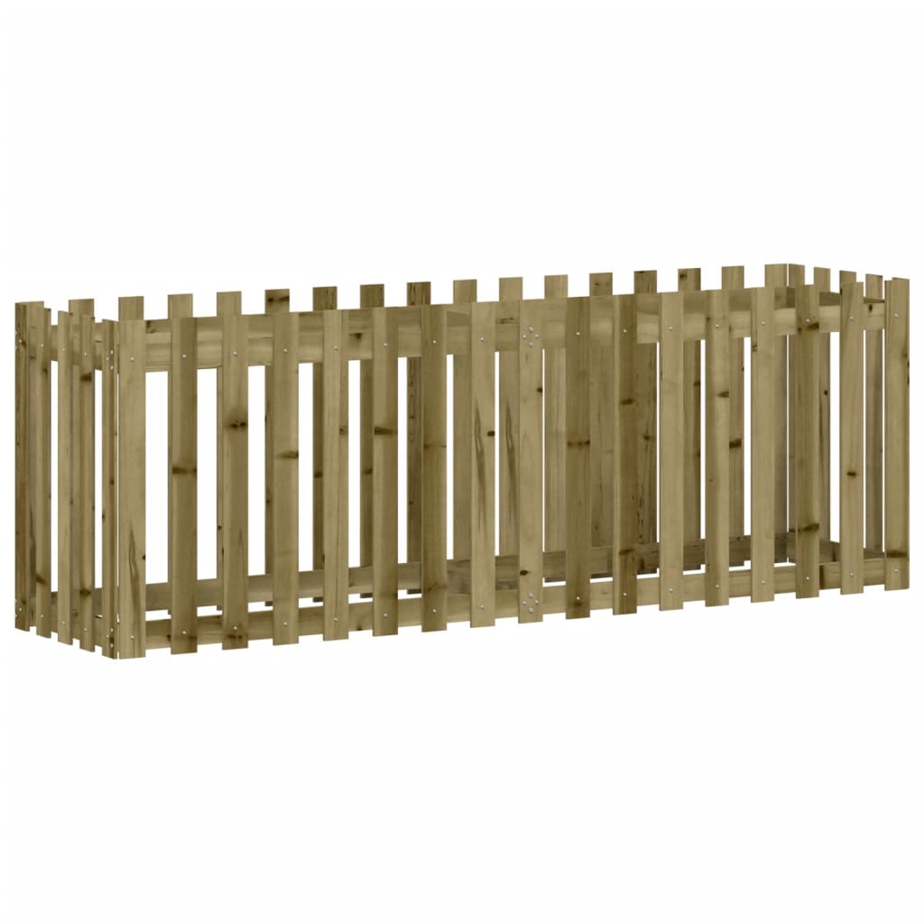 Pat înălțat grădină design gard 200x50x70 cm lemn impregnat pin