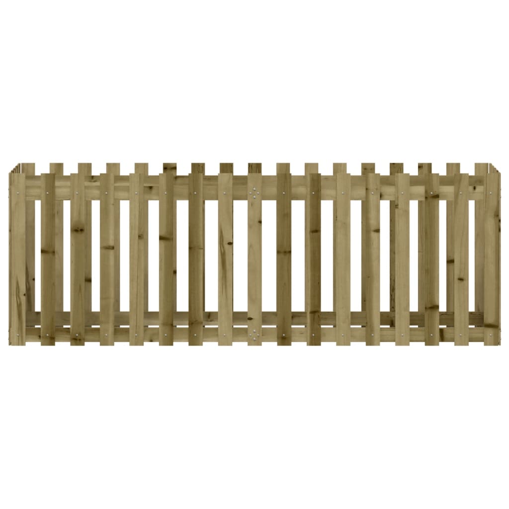 Pat înălțat grădină design gard 200x50x70 cm lemn impregnat pin
