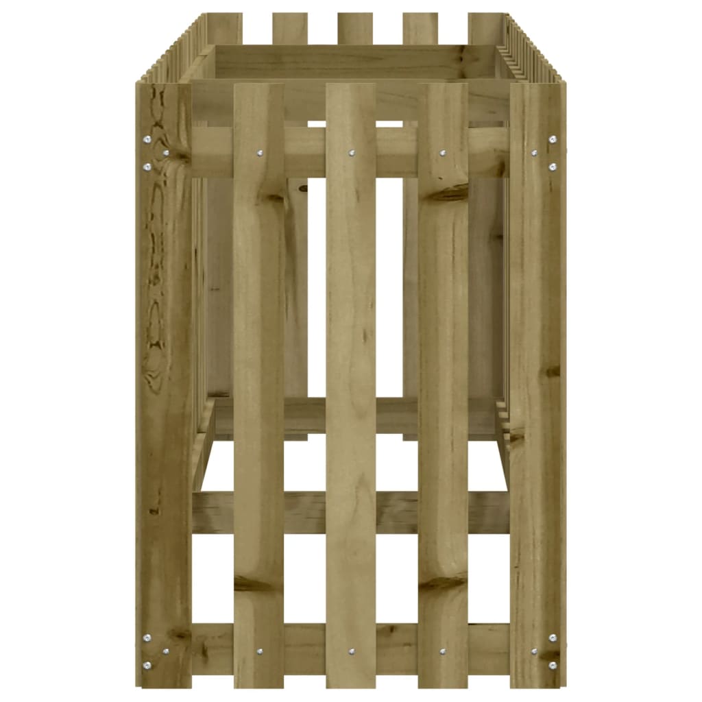 Pat înălțat grădină design gard 200x50x70 cm lemn impregnat pin