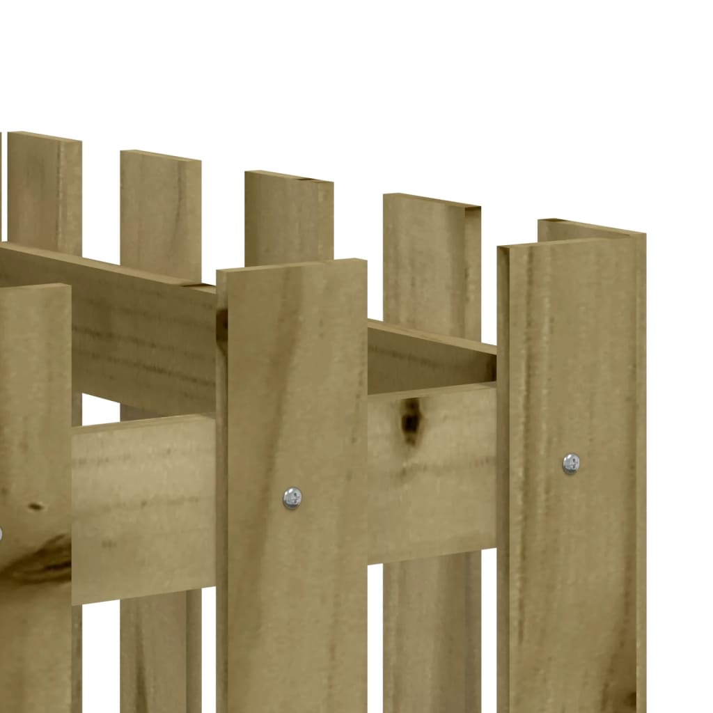 Pat înălțat grădină design gard 200x50x70 cm lemn impregnat pin