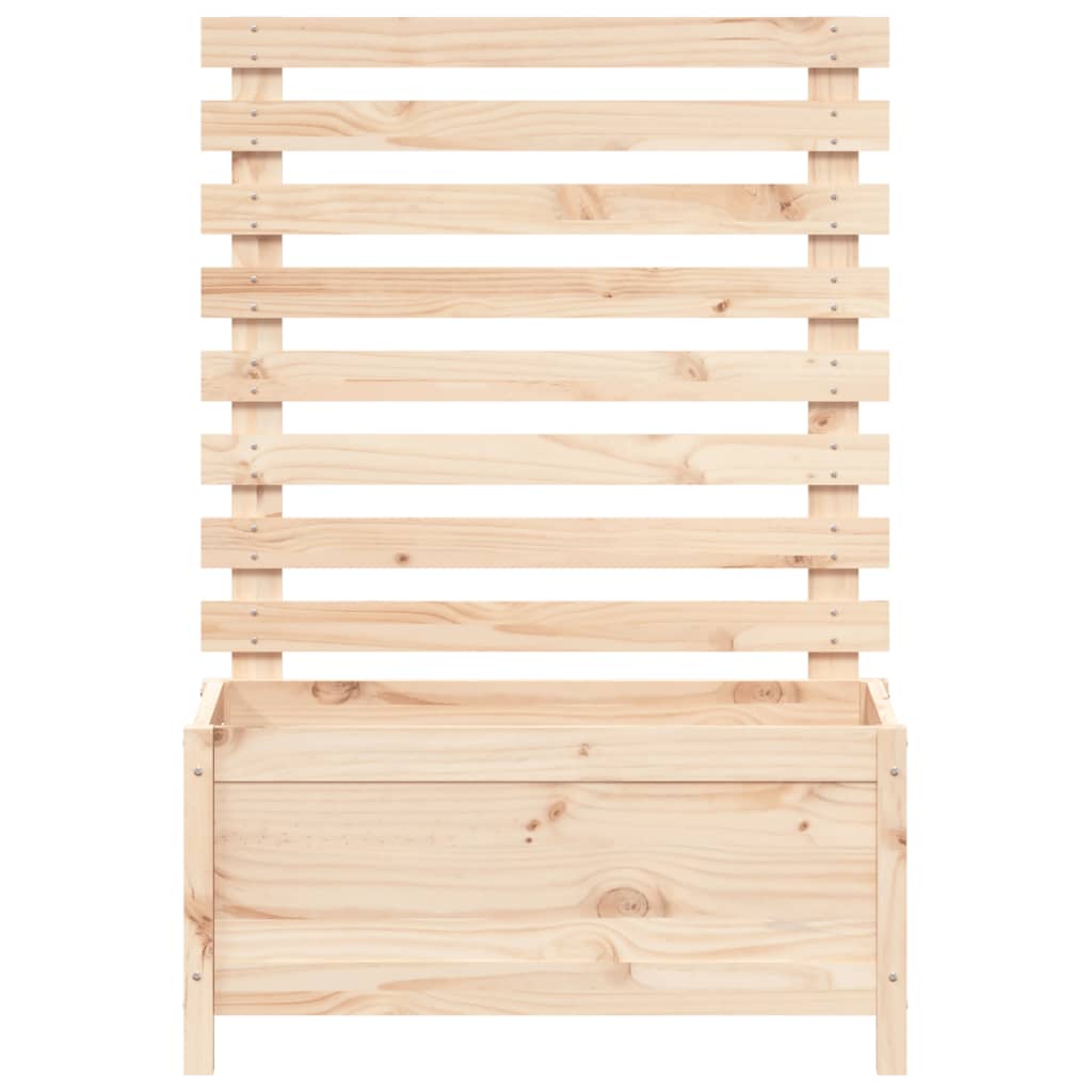 Jardinieră de grădină cu raft, 79x39,5x114 cm, lemn masiv pin