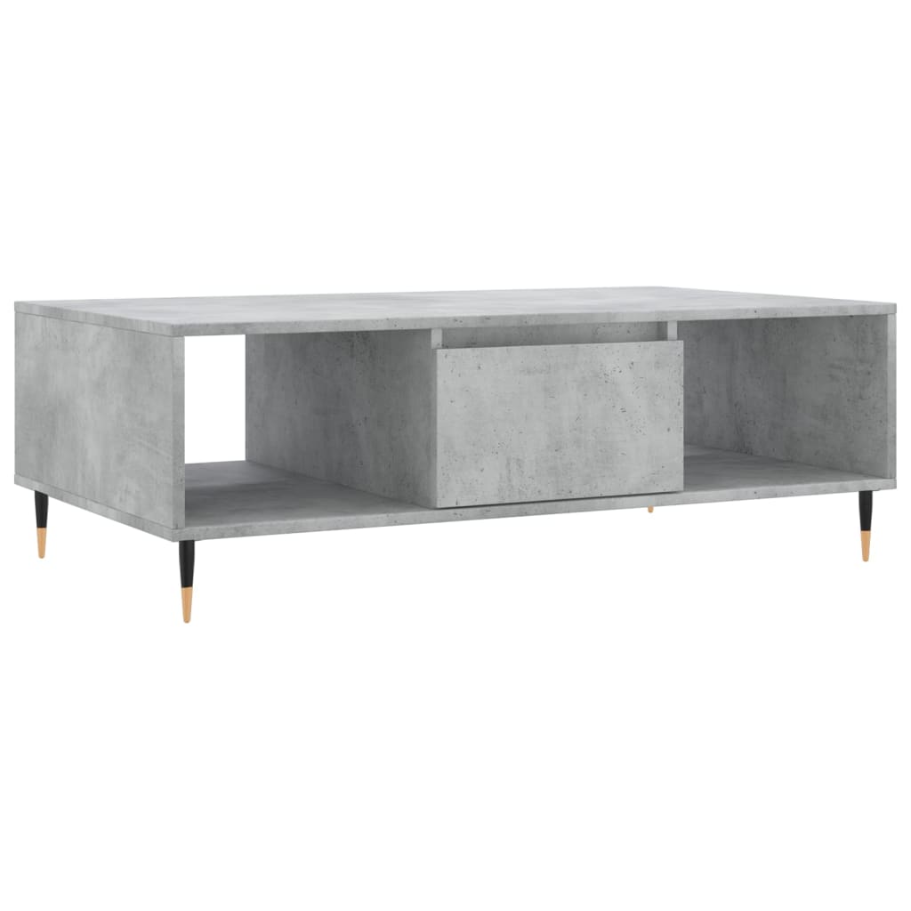 Masă de cafea, gri beton, 104x60x35 cm, lemn compozit