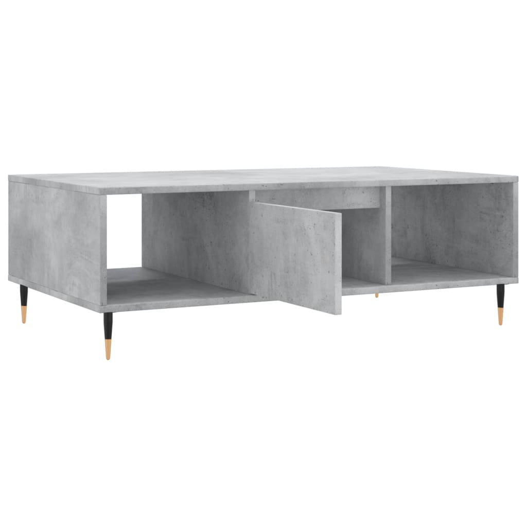 Masă de cafea, gri beton, 104x60x35 cm, lemn compozit