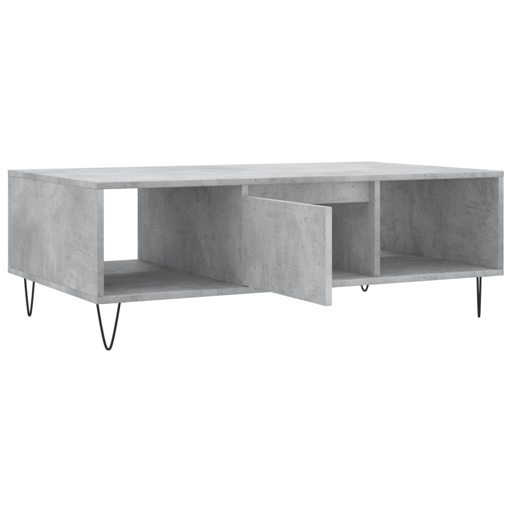 Masă de cafea, gri beton, 104x60x35 cm, lemn compozit