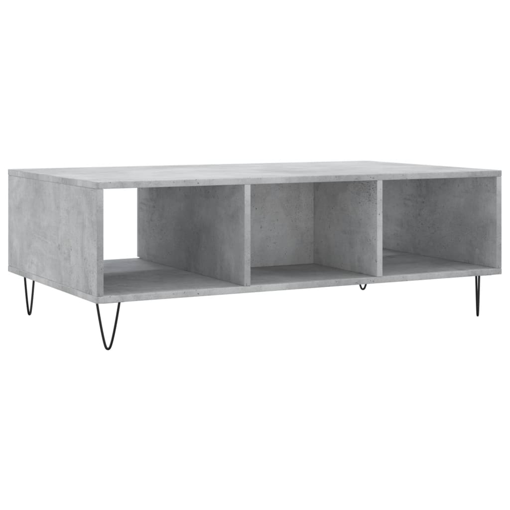 Masă de cafea, gri beton, 104x60x35 cm, lemn compozit