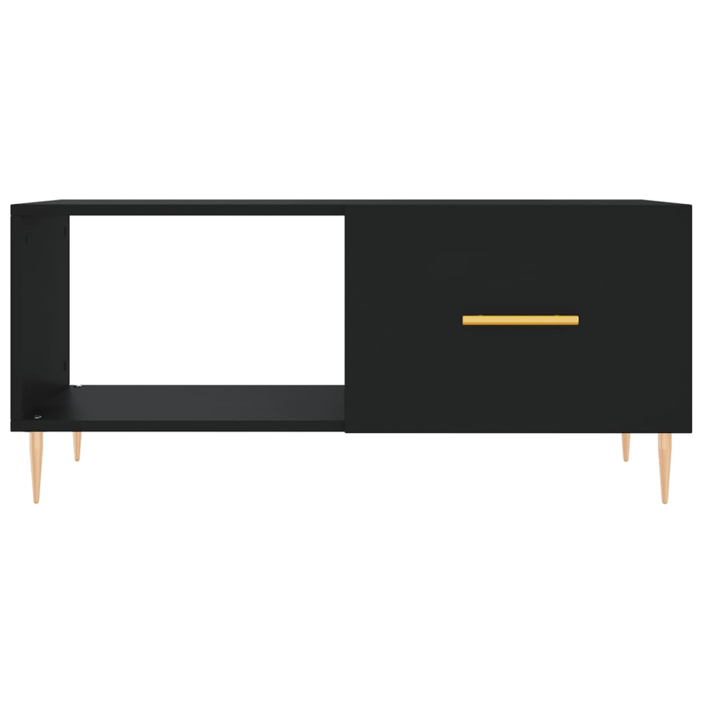 Coffee table, black, 90x50x40 cm, processed wood