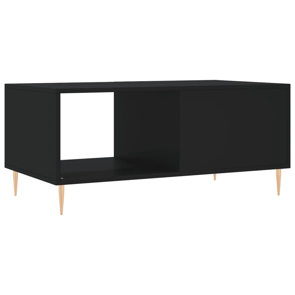 Coffee table, black, 90x50x40 cm, processed wood