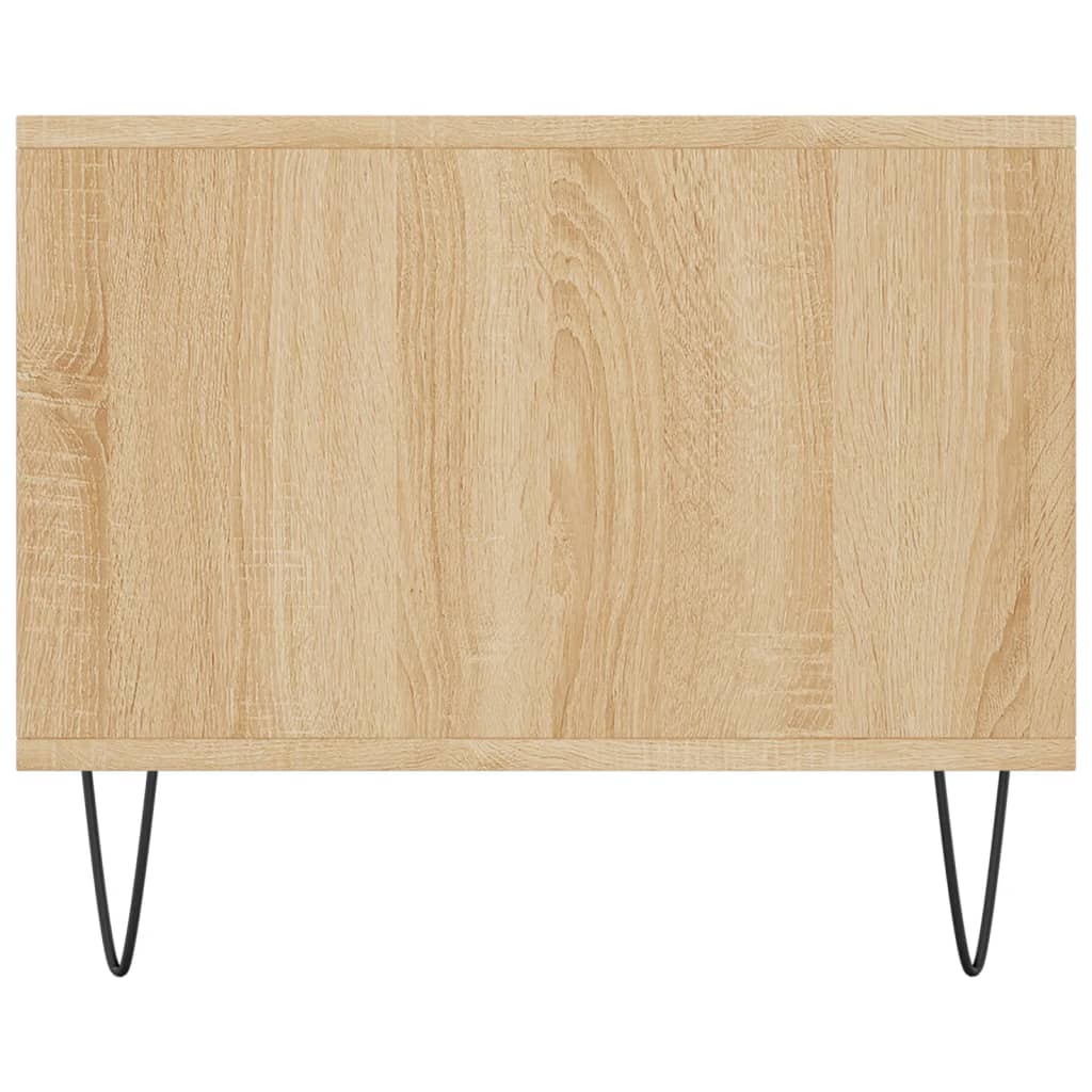 Coffee table, sonoma oak, 90x50x40 cm, processed wood
