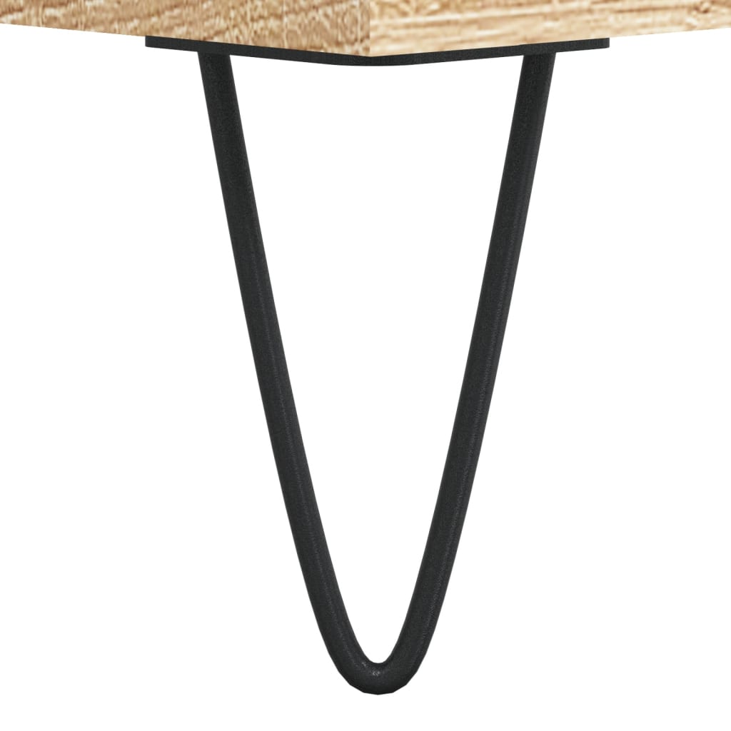 Coffee table, sonoma oak, 90x50x40 cm, processed wood