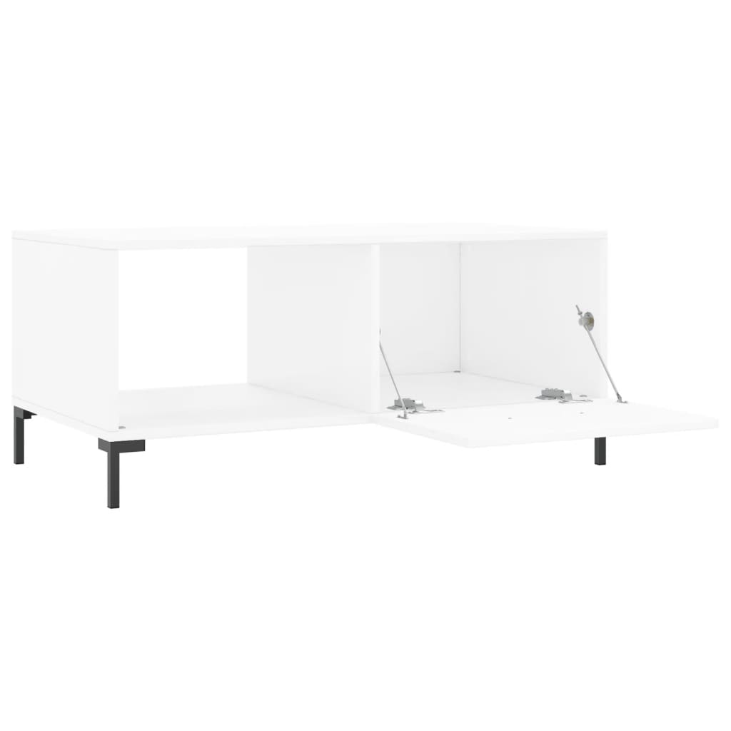 Coffee table, white, 90x50x40 cm, processed wood
