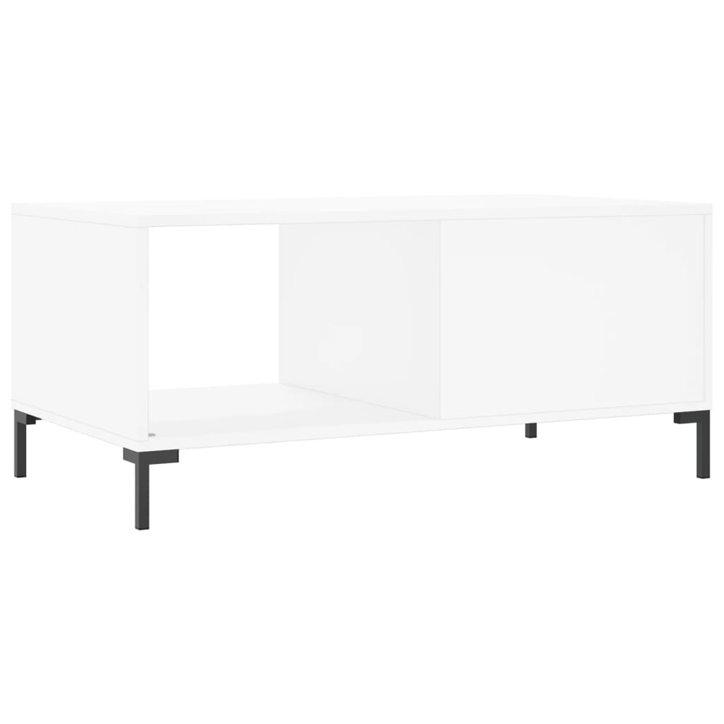 Coffee table, white, 90x50x40 cm, processed wood