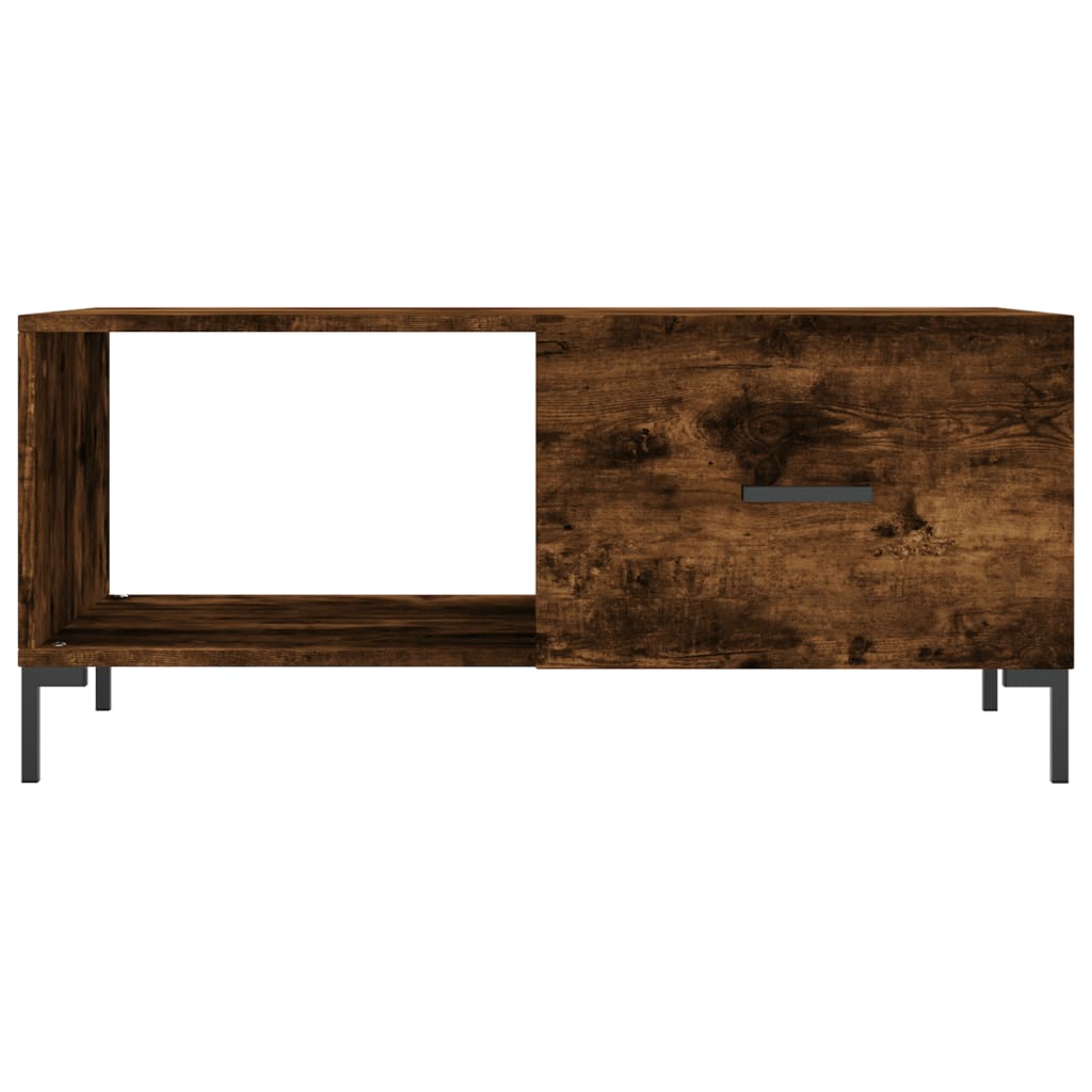 Coffee table, smoky oak, 90x50x40 cm, processed wood