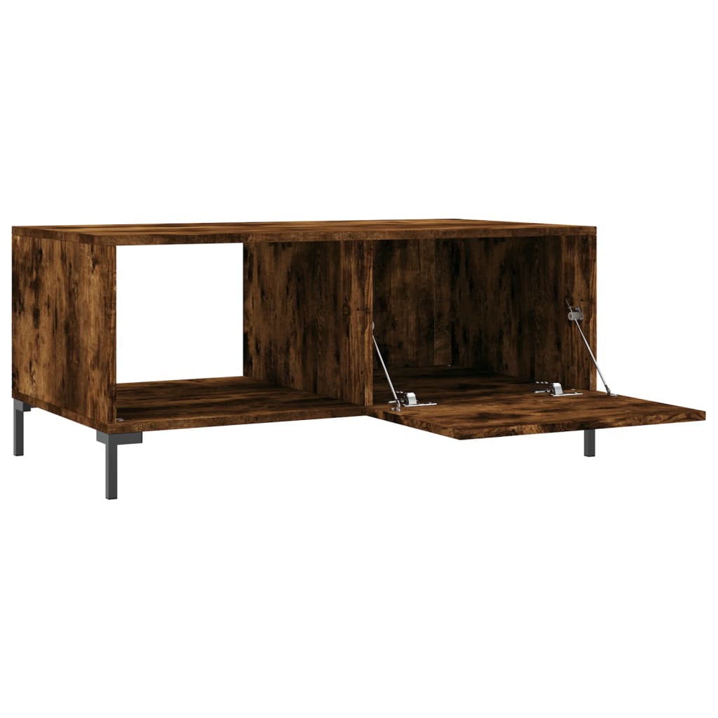 Coffee table, smoky oak, 90x50x40 cm, processed wood