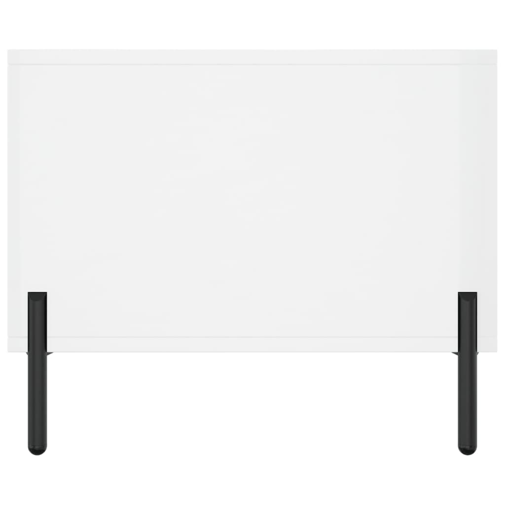 Coffee table, glossy white, 90x50x40 cm, composite wood