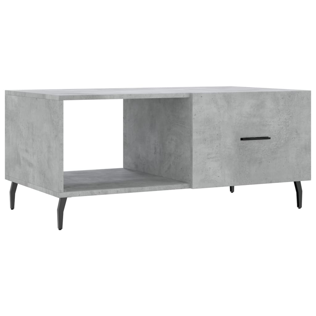 Coffee table, concrete gray, 90x50x40 cm, processed wood