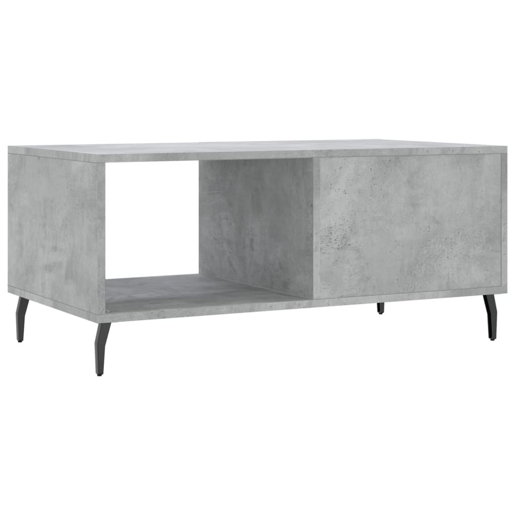 Coffee table, concrete gray, 90x50x40 cm, processed wood