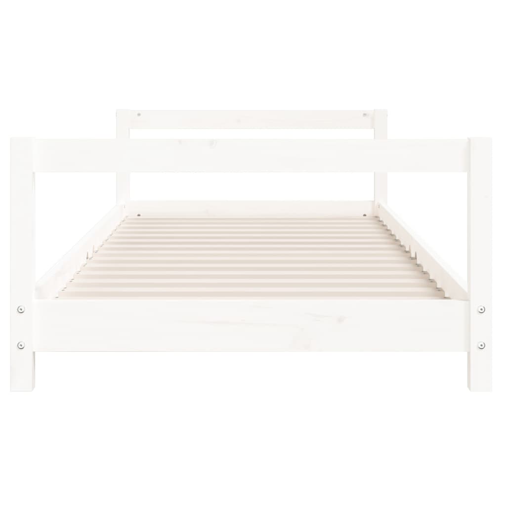 Bed frame for children, white, 90x190 cm, solid pine wood