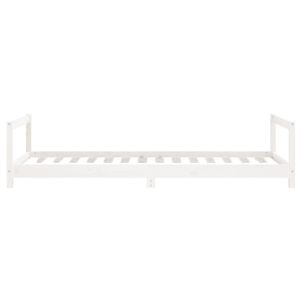 Bed frame for children, white, 90x190 cm, solid pine wood