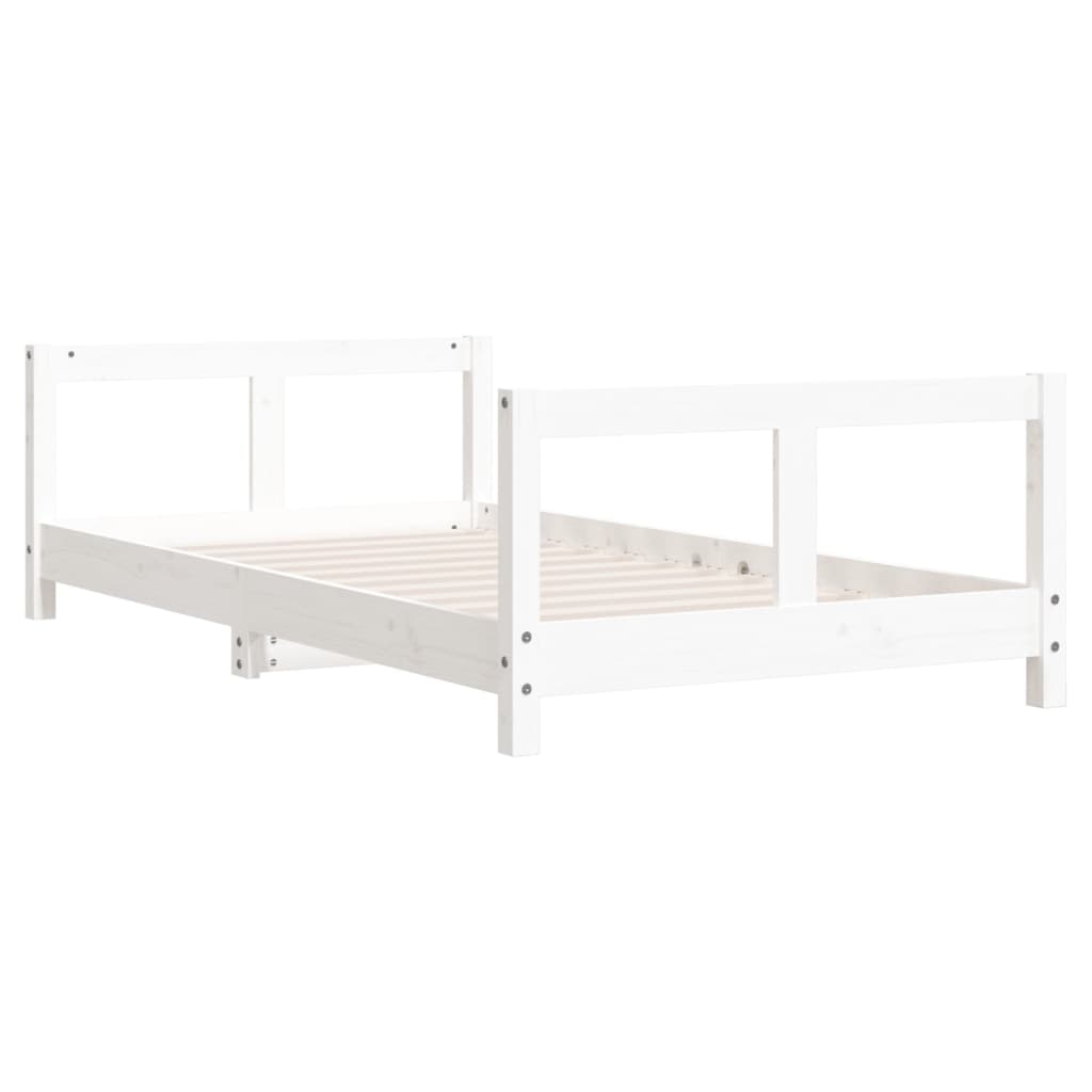 Cadru de pat pentru copii, 80x160 cm, lemn masiv de pin