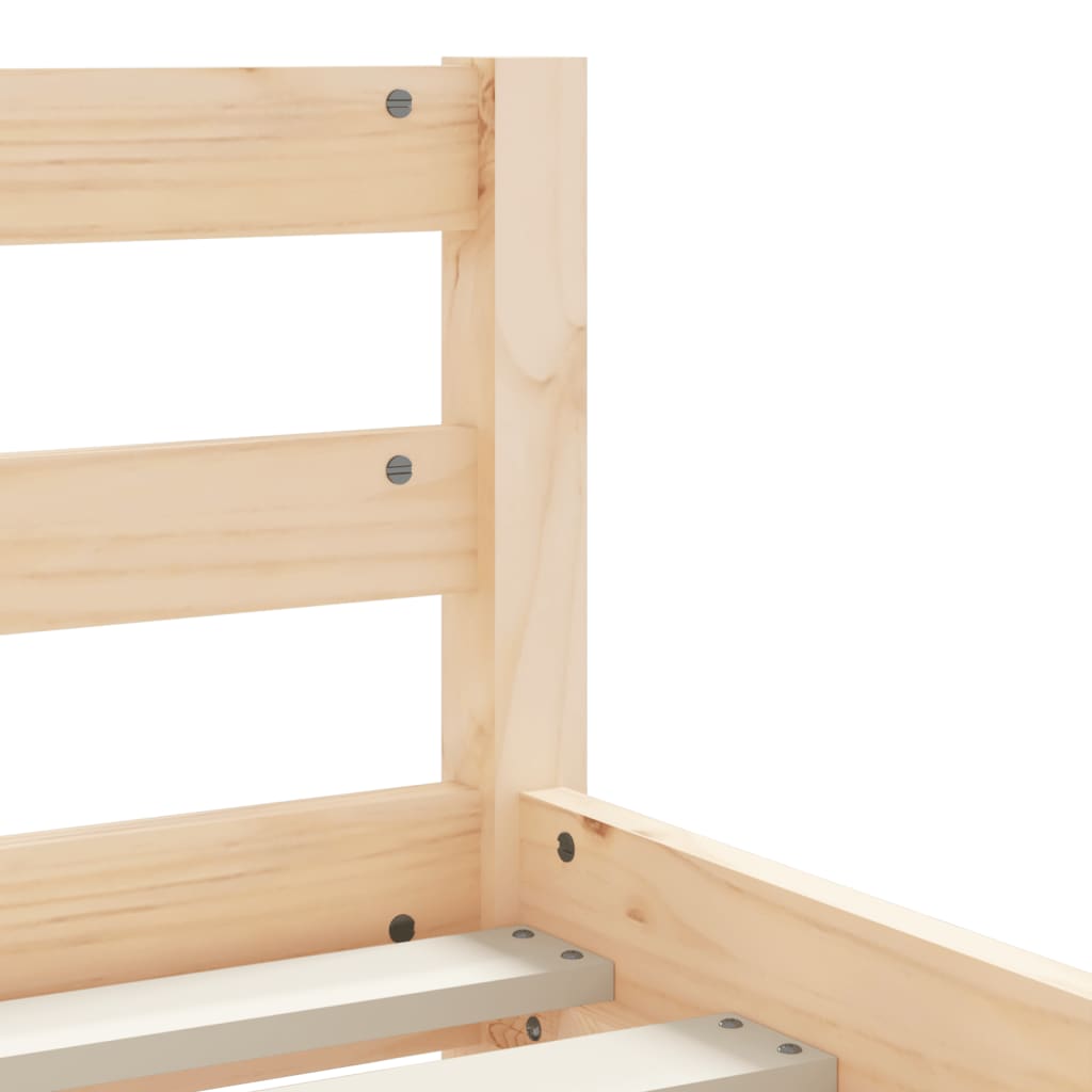 Children's bed frame with drawers, 90x190 cm, solid pine wood