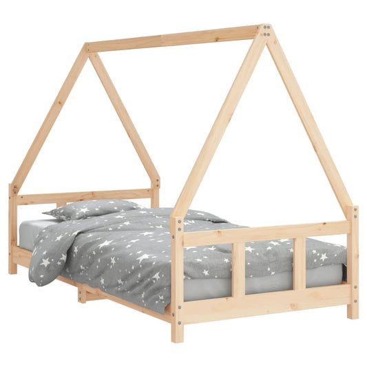 Bed frame for children, 90x190 cm, solid pine wood