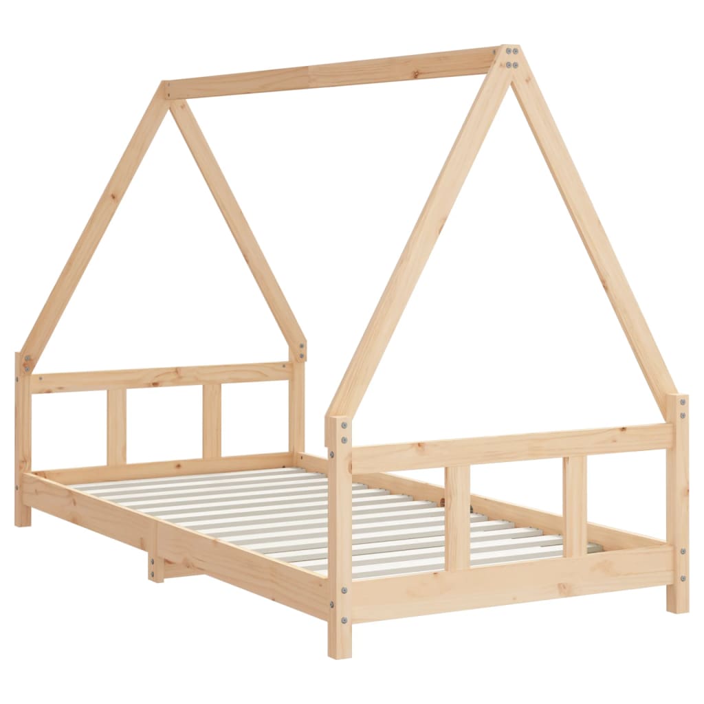 Bed frame for children, 90x190 cm, solid pine wood