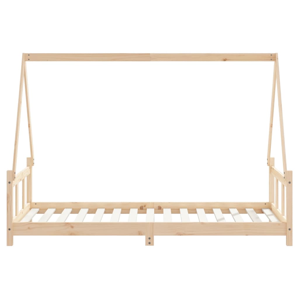 Bed frame for children, 90x190 cm, solid pine wood