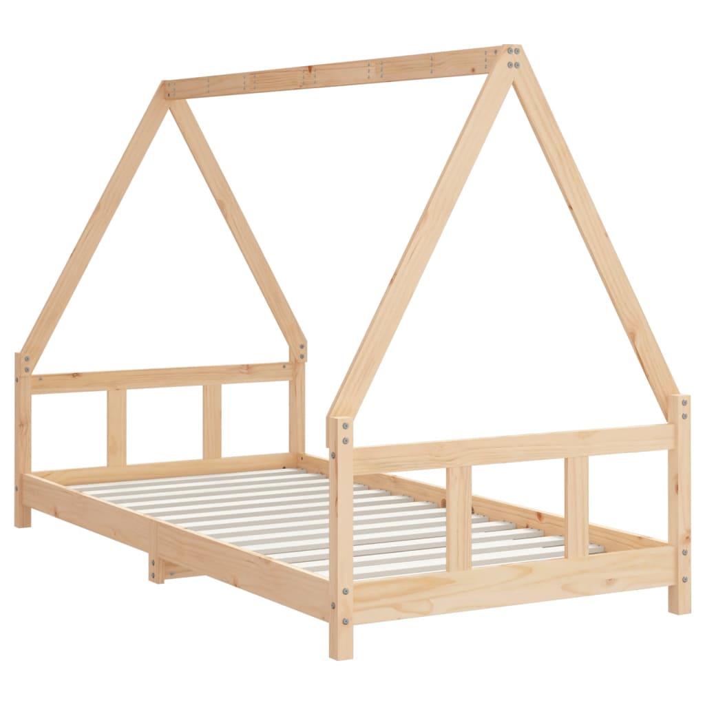Bed frame for children, 90x190 cm, solid pine wood